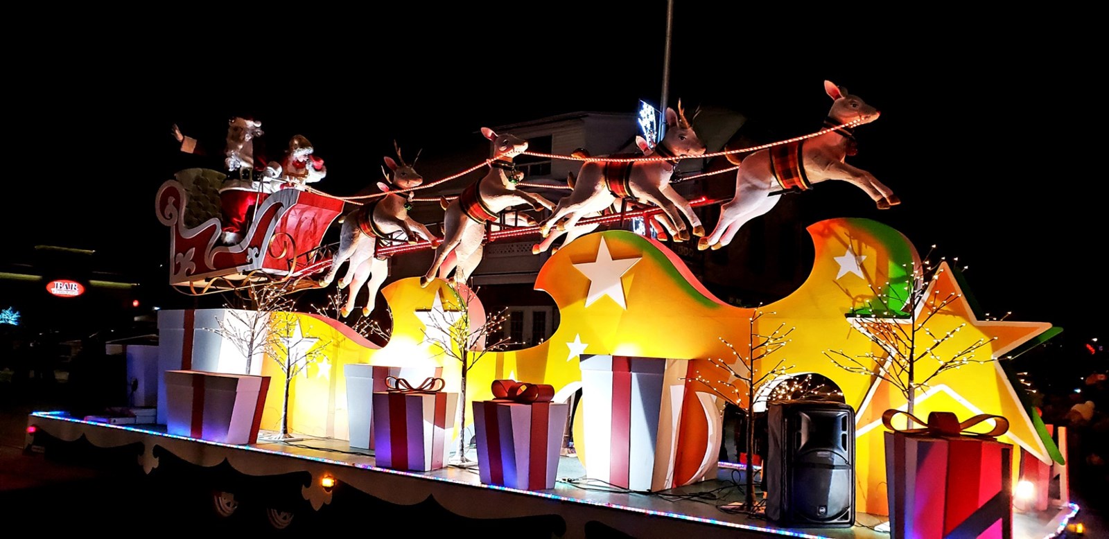 La parade du père Noël à Saint-Georges