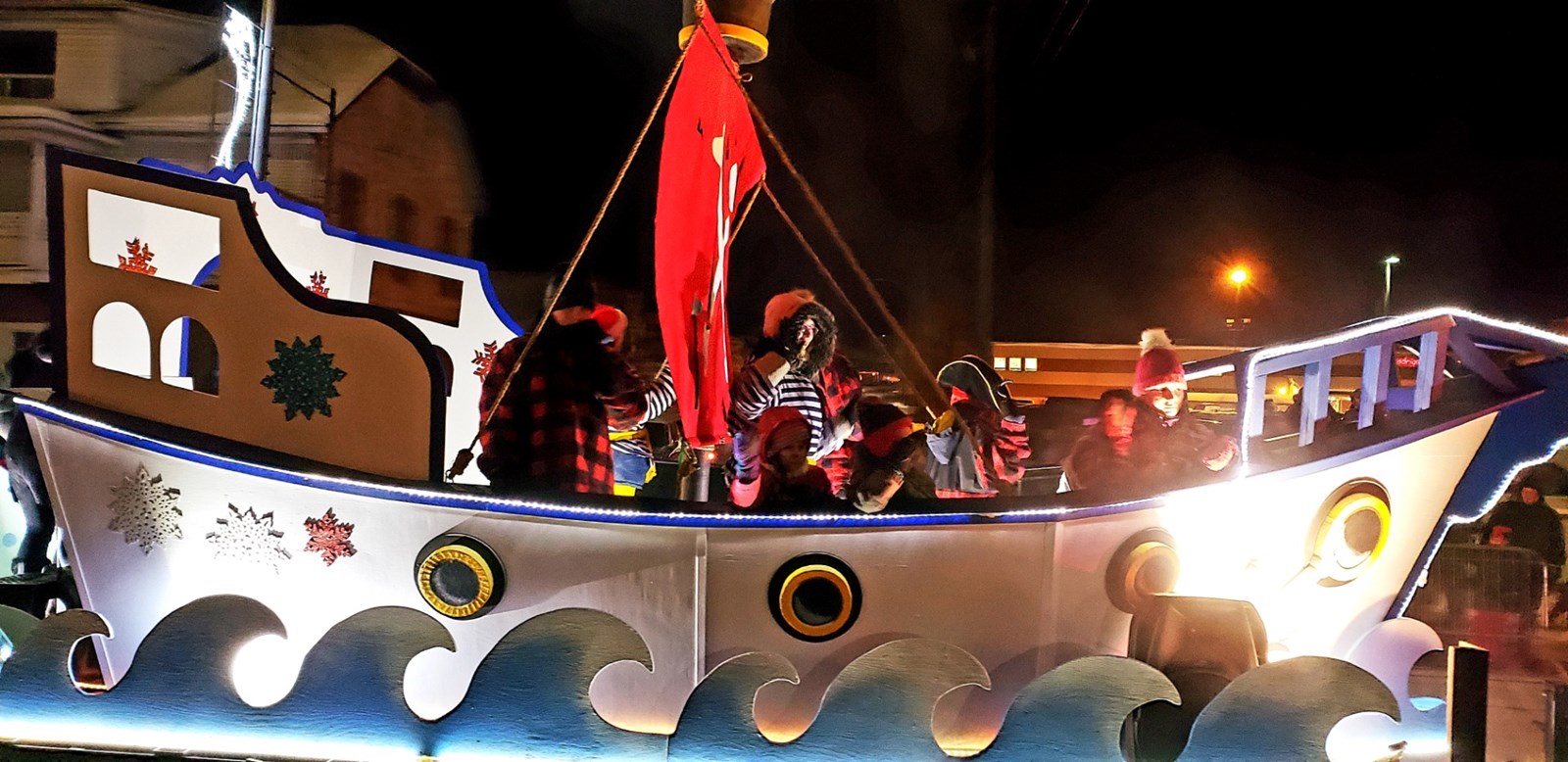 La parade du père Noël à Saint-Georges