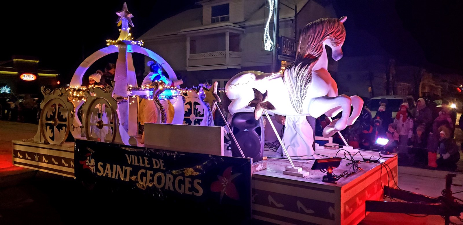 La parade du père Noël à Saint-Georges