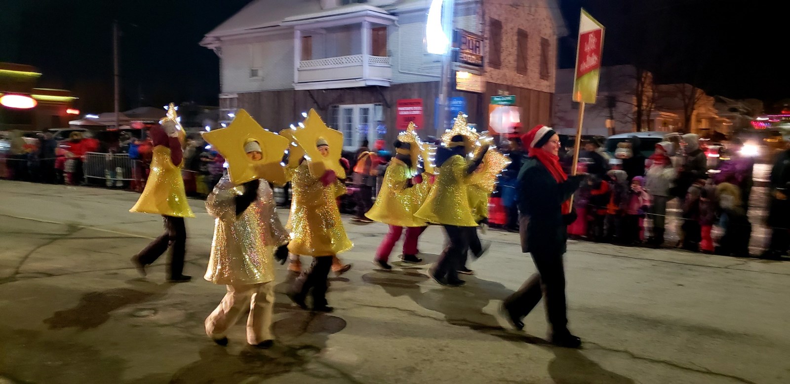 La parade du père Noël à Saint-Georges