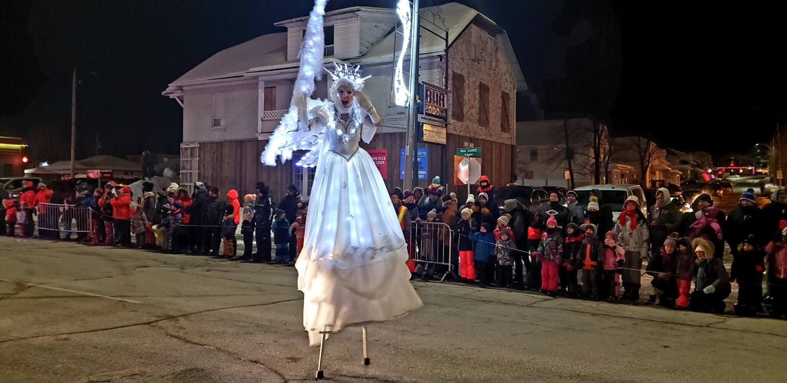 La parade du père Noël à Saint-Georges