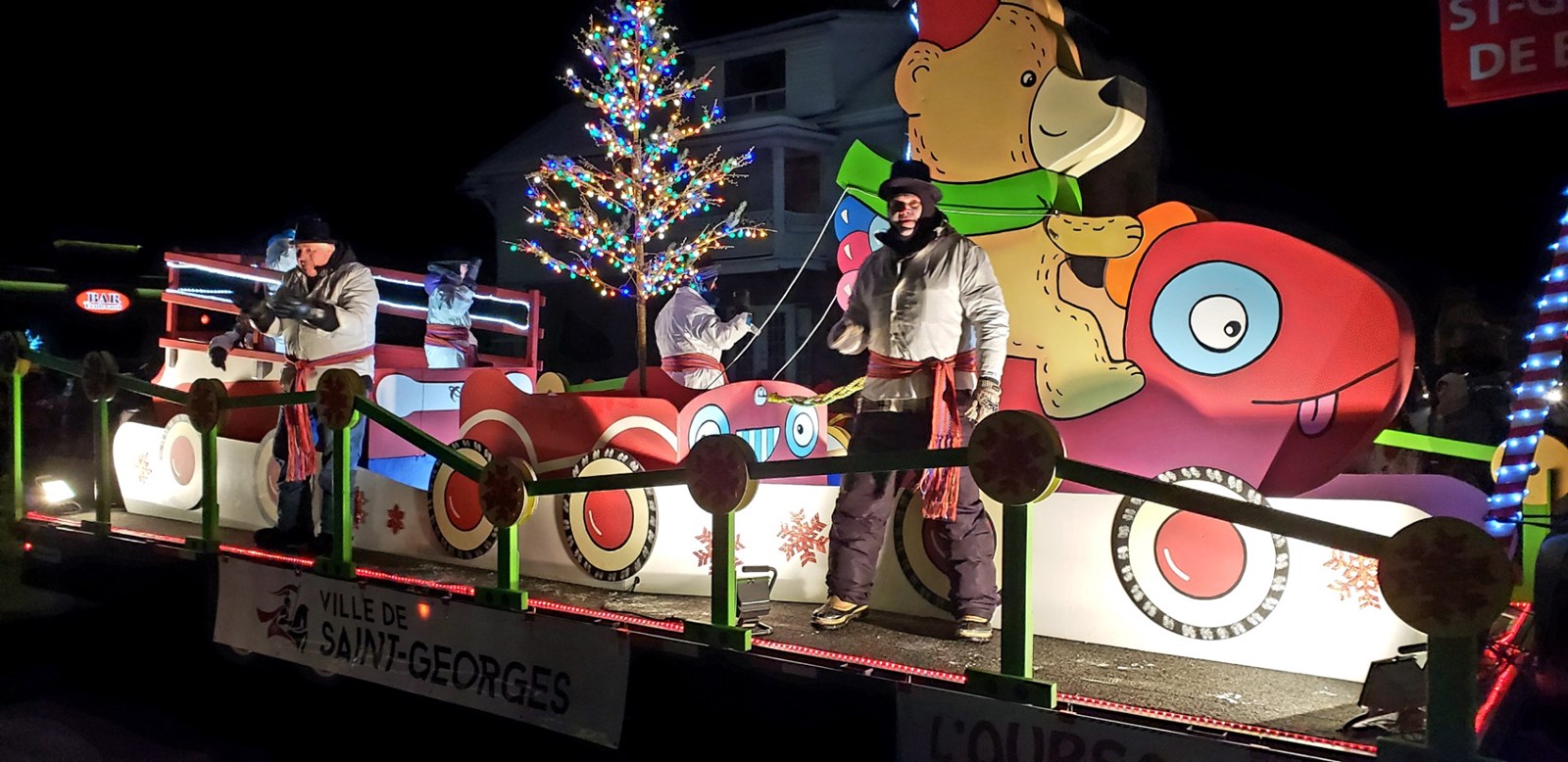 La parade du père Noël à Saint-Georges