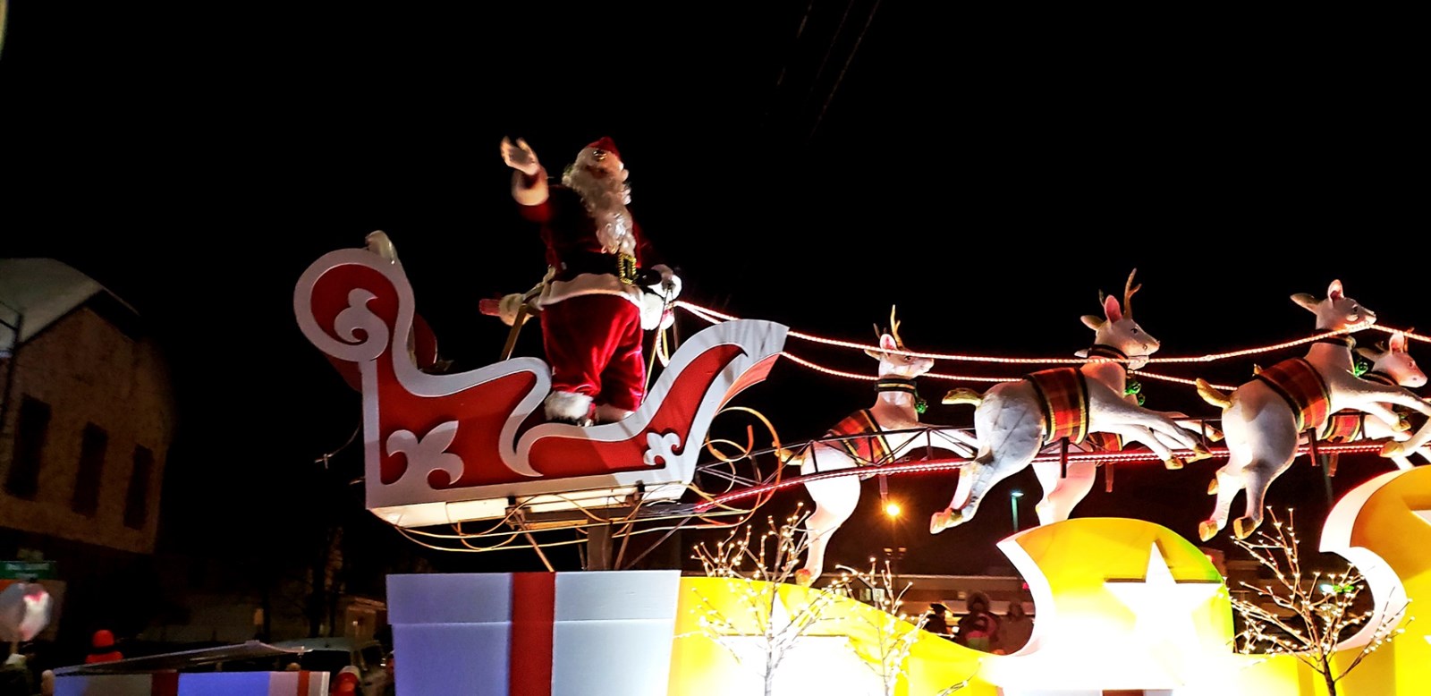 La parade du père Noël à Saint-Georges