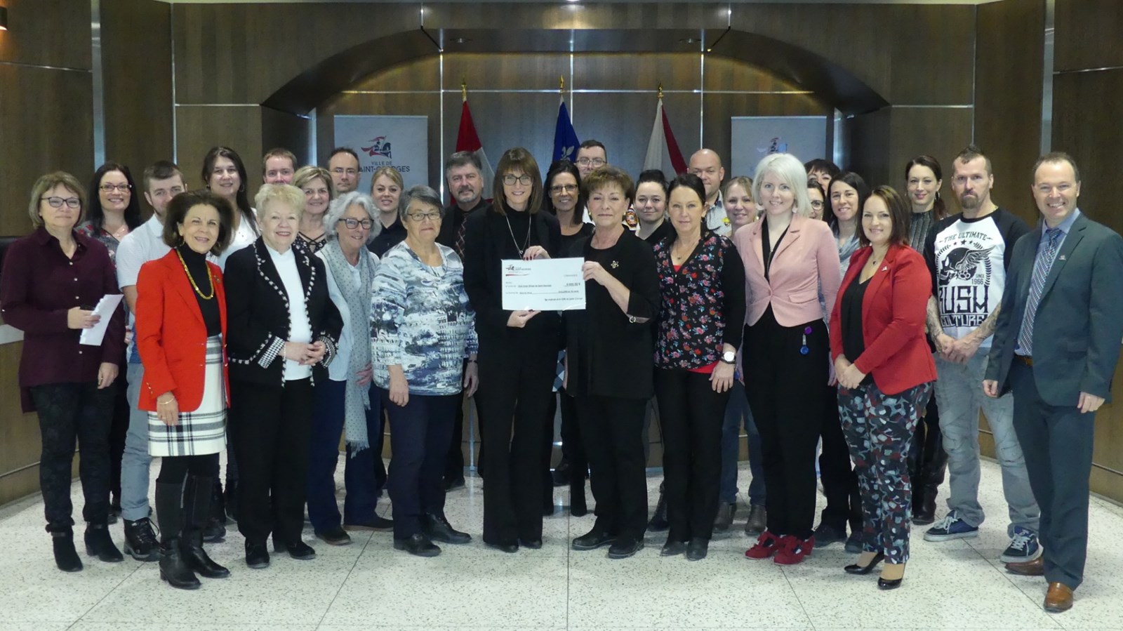 Les employés de la Ville de Saint-Georges sont heureux de pouvoir aider les enfants dans le besoin en supportant la mission du club Inner Wheel.