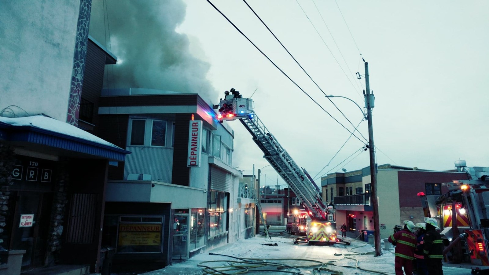 Incendie dans la 120e Rue à Saint-Georges