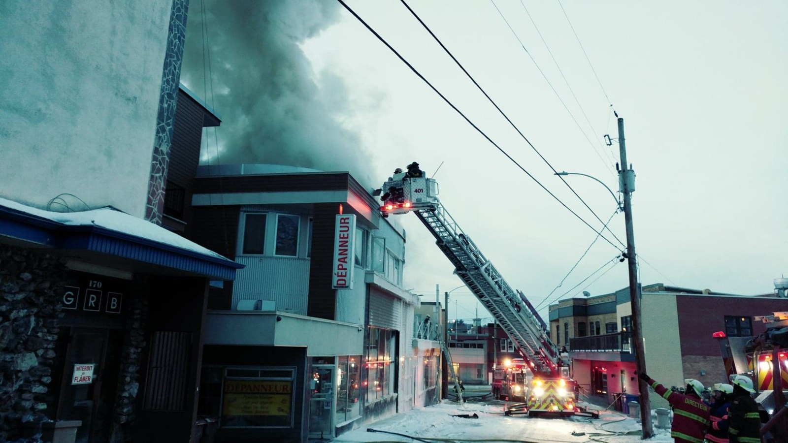 Incendie dans la 120e Rue à Saint-Georges
