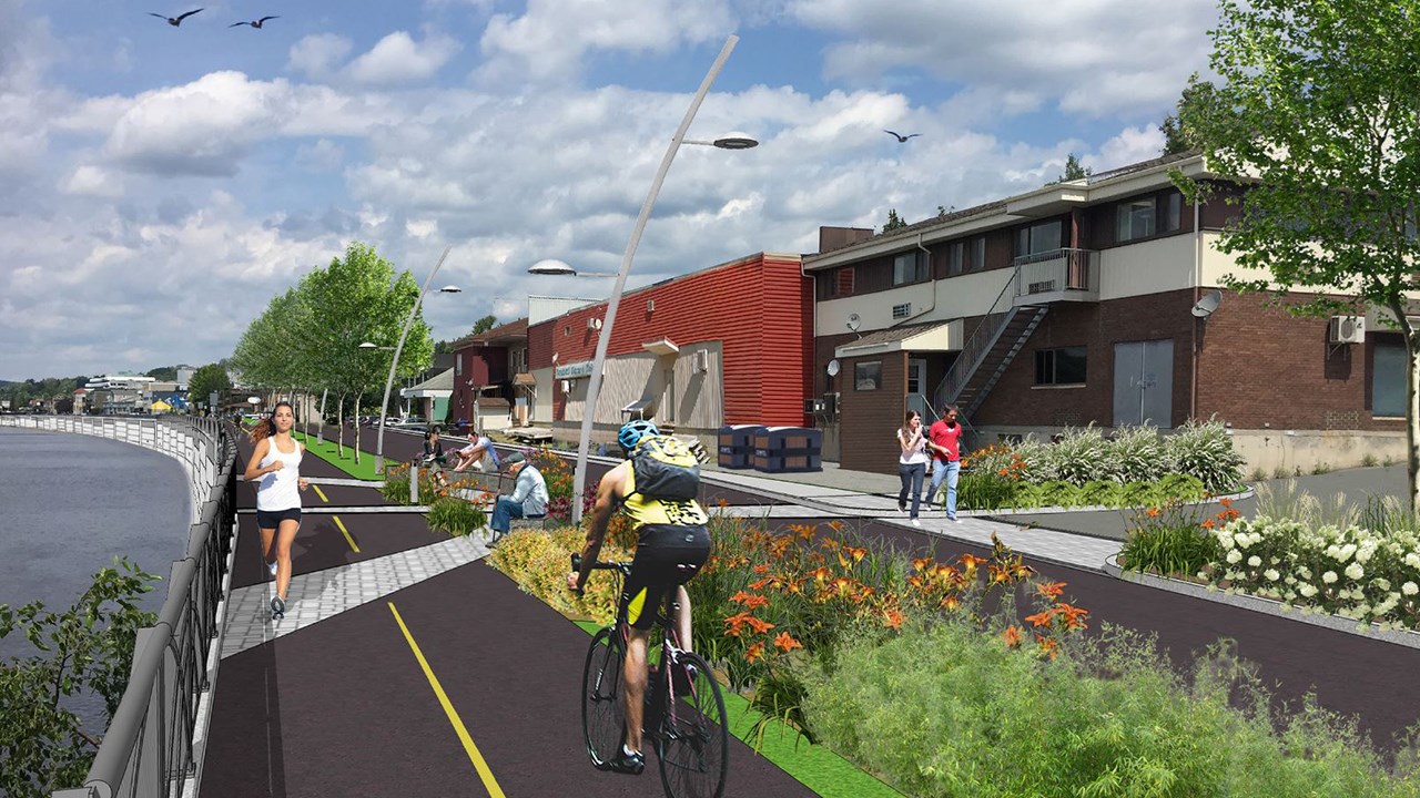 Réfection du mur de soutènement : espaces verts et belvédères à venir