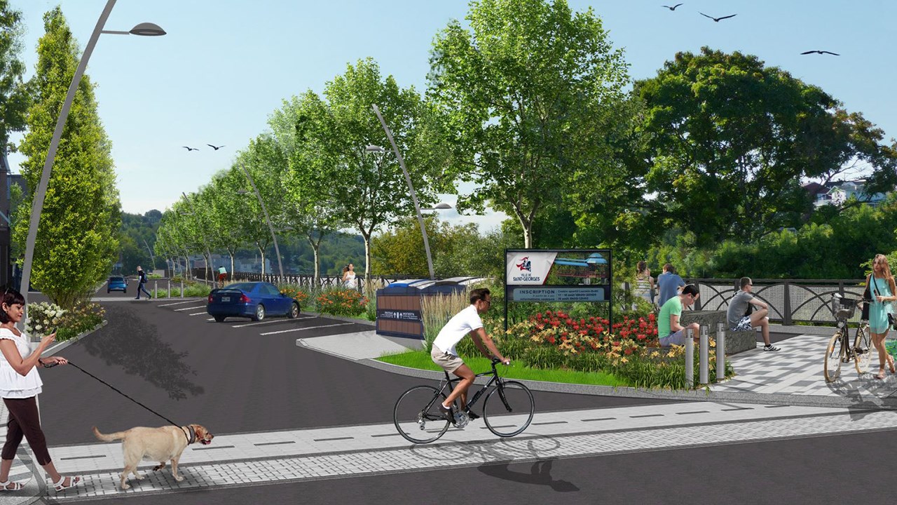 Réfection du mur de soutènement : espaces verts et belvédères à venir