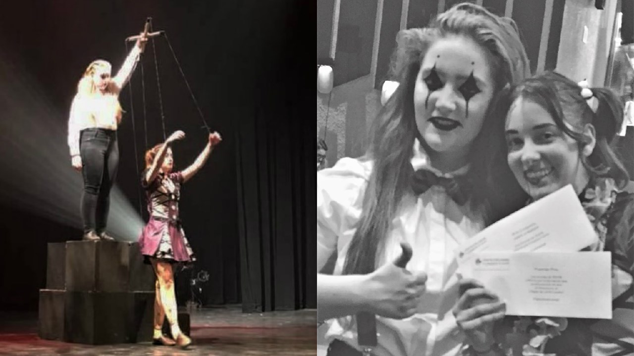 Marie-Ève Turcotte, de Saint-Zacharie, et Francesca Lahaye-Tardif, de Lévis, ont remporté la finale locale de Cégeps en spectacle présentée au Cégep de Lévis-Lauzon, à Lévis, lors du mercredi 7 février 2018. 