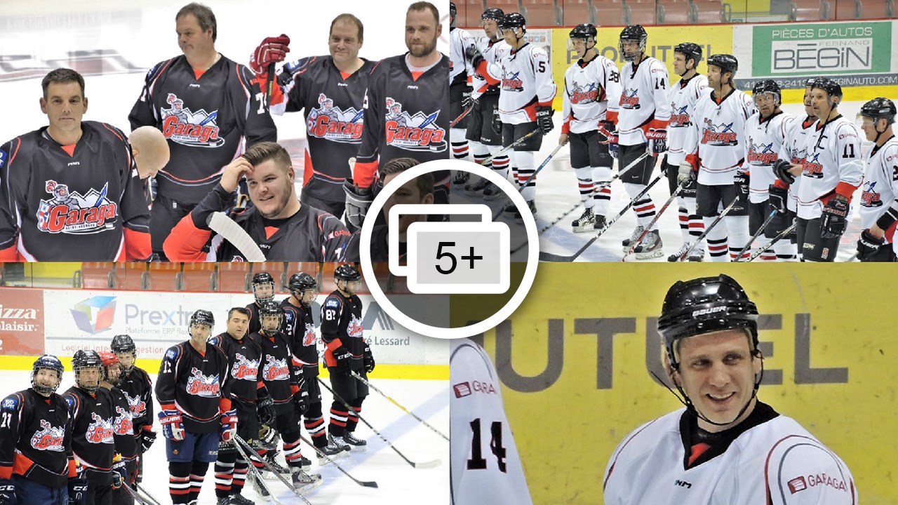 Une avance de 8 buts pour les anciens Garaga face aux chefs d'entreprises de la Beauce