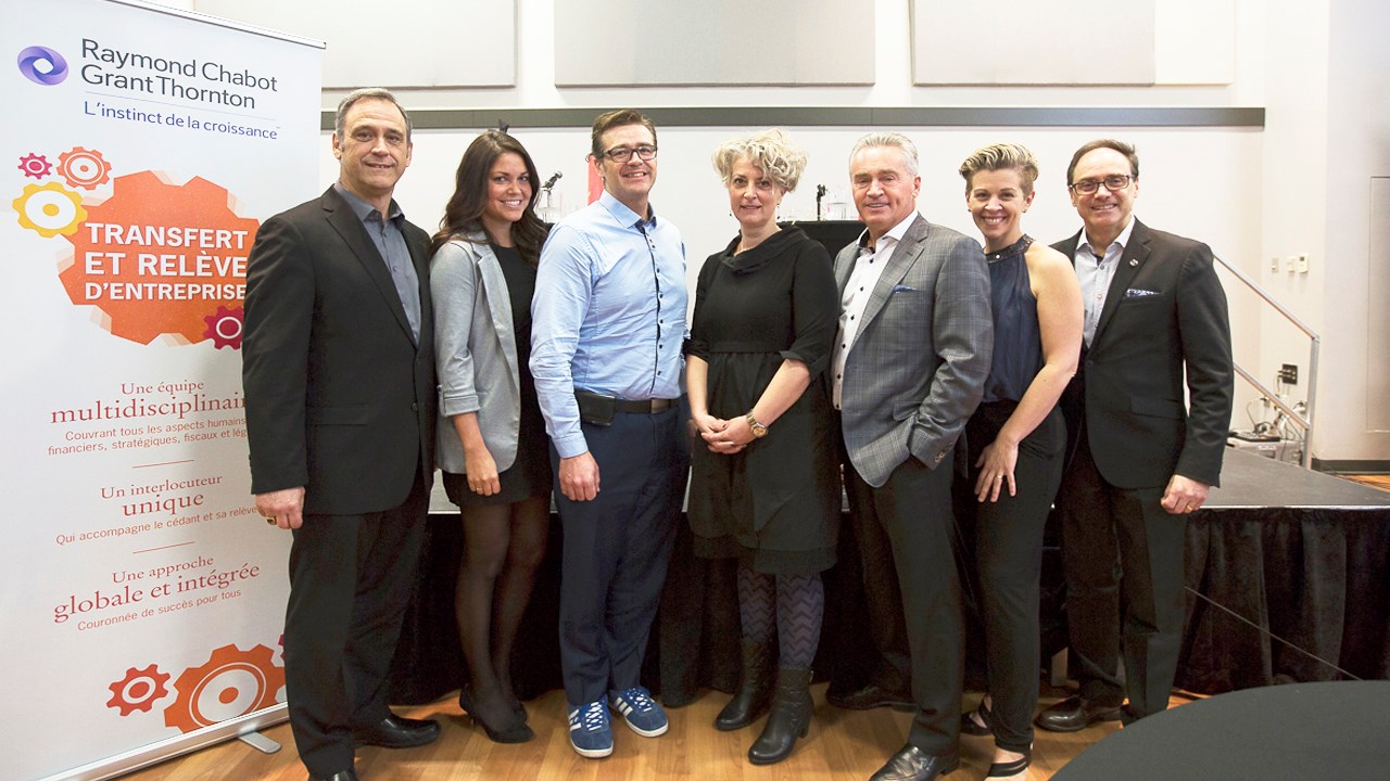 Mario Cantin, Pier-Ann Mercier, François Lehouillier, Brigitte Labbé, Germain Blais, Nancy Labbé et Éric Dufour.