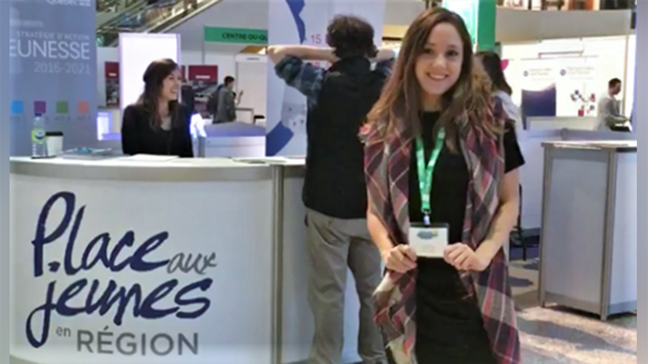 Rosalie Poulin, agente de migration Place aux jeunes au Carrefour jeunesse-emploi de Beauce-Sud.