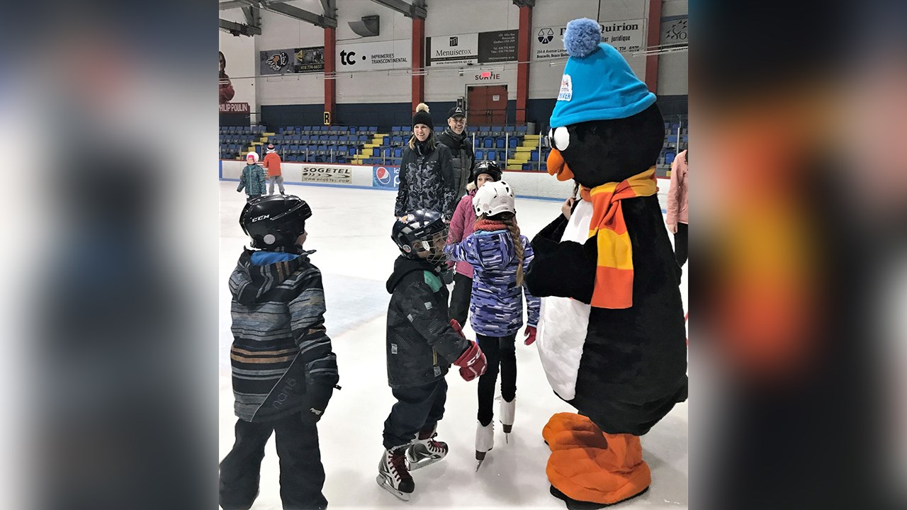 Une activité de patinage libre a eu lieu à l'aréna de Beauceville, dimanche le 25 février 2018, dans le cadre des Rendez-vous d'hiver Beauce Auto Ford Lincoln.
