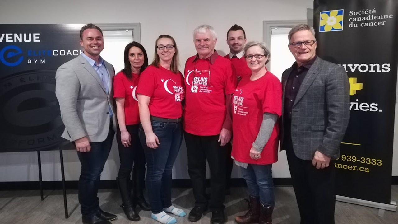 Dominic Lagrange, Julie Beauregard, Nathalie Parent, Michael Byrns, Samuel Bilodeau, Lynne Pion et Arsène Lagrange.