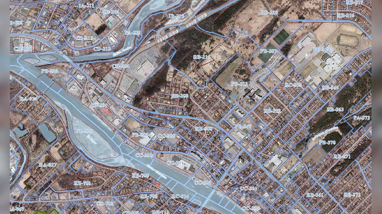 Le plan de zonage permet aux visiteurs d’accéder à de nombreuses informations sur les propriétés que l’on retrouve sur le territoire de la Ville de Saint-Georges.