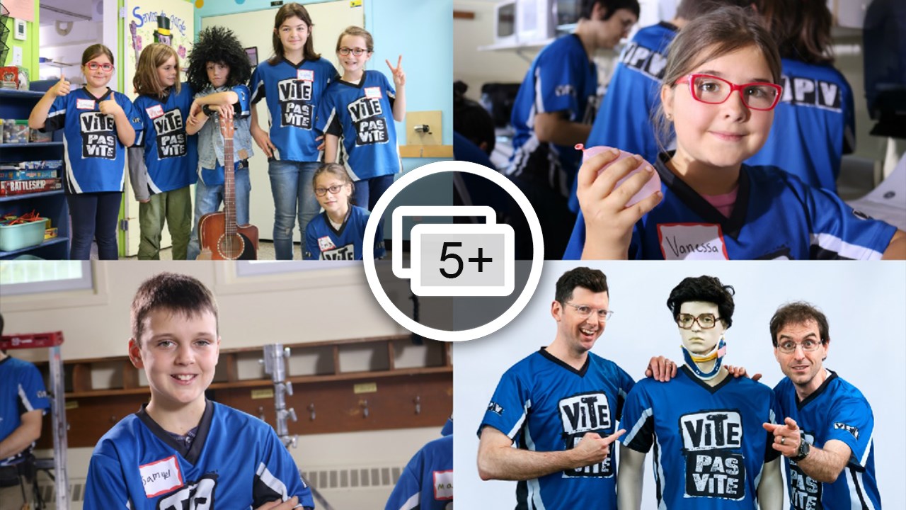 Les élèves de l’école L’Étincelle de Sainte-Marguerite ont participé, le 24 octobre 2017, à une émission de télévision intitulée « Vite pas Vite ». Ces derniers seront en vedette sur les ondes de Radio-Canada lors des samedis 14 et 28 avril 2018.