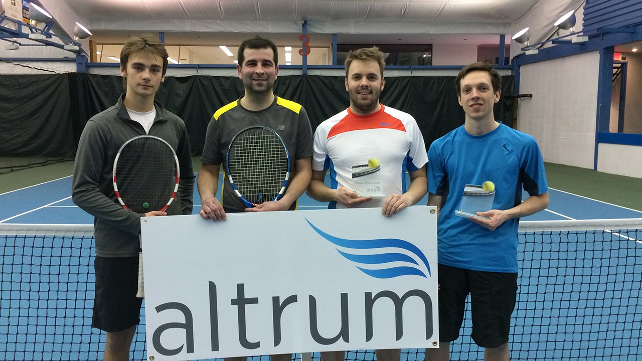 Les 13, 14 et 15 avril, le Tennis Beauce présentait la Coupe Altrum