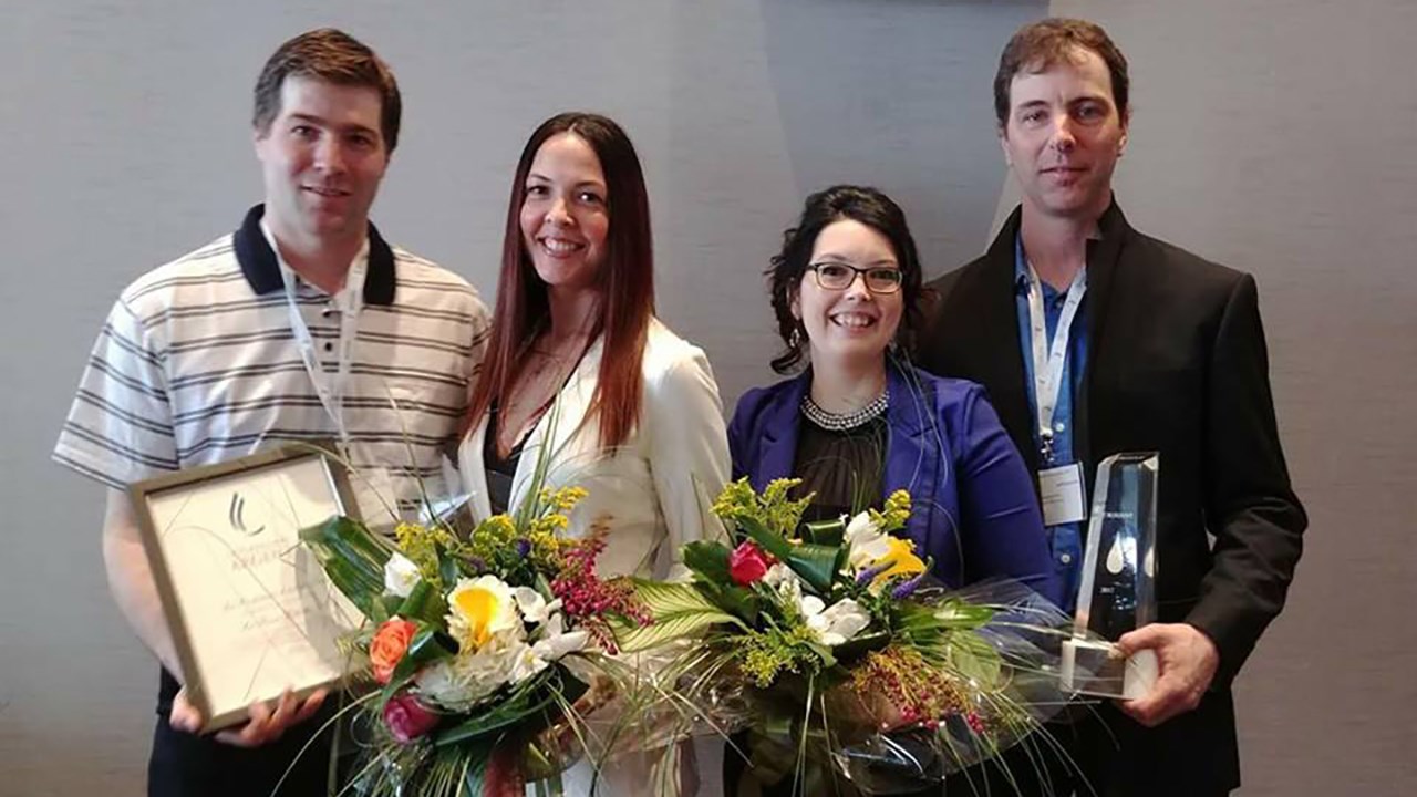 Marc Cliche, Vicky Talbot, Sophie Fortier et Daniel Cliche