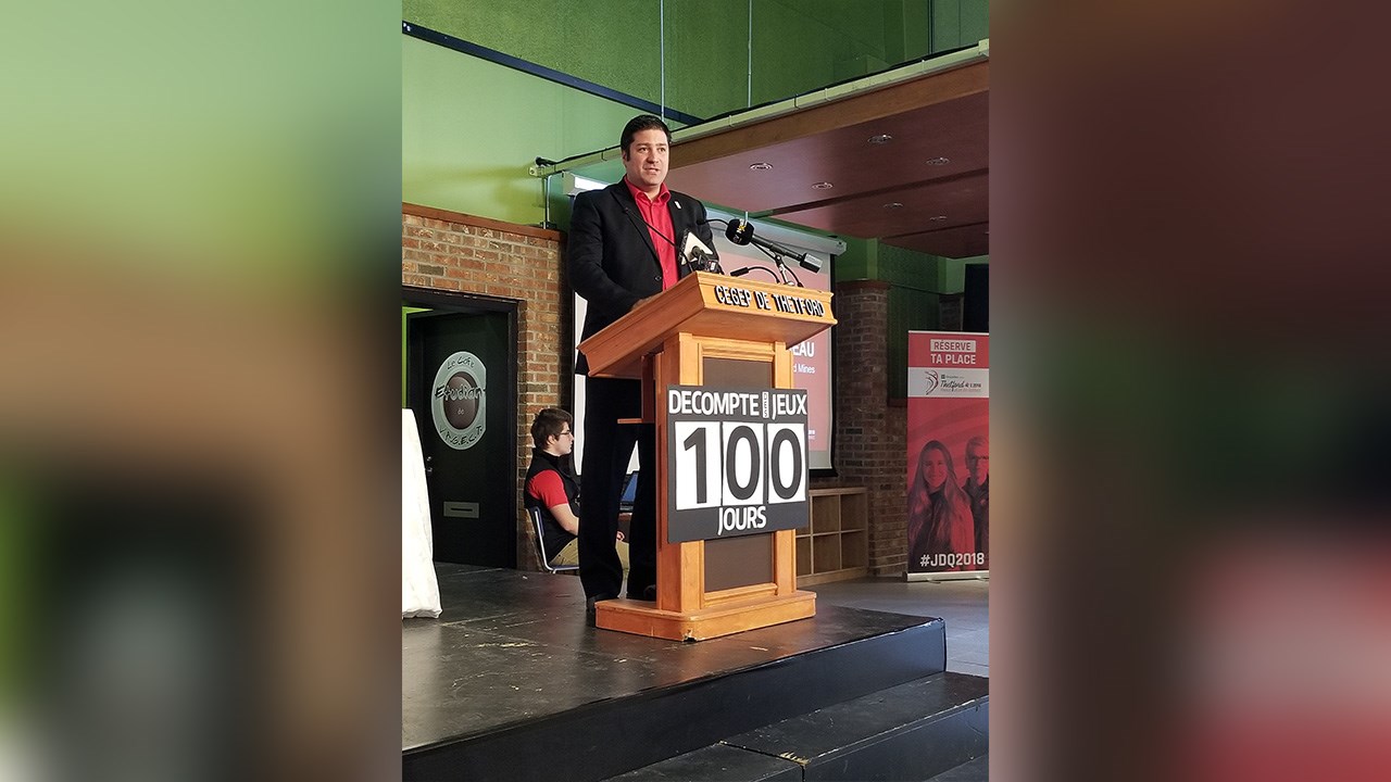 Le maire de Thetford Mines, Marc-Alexandre Brousseau