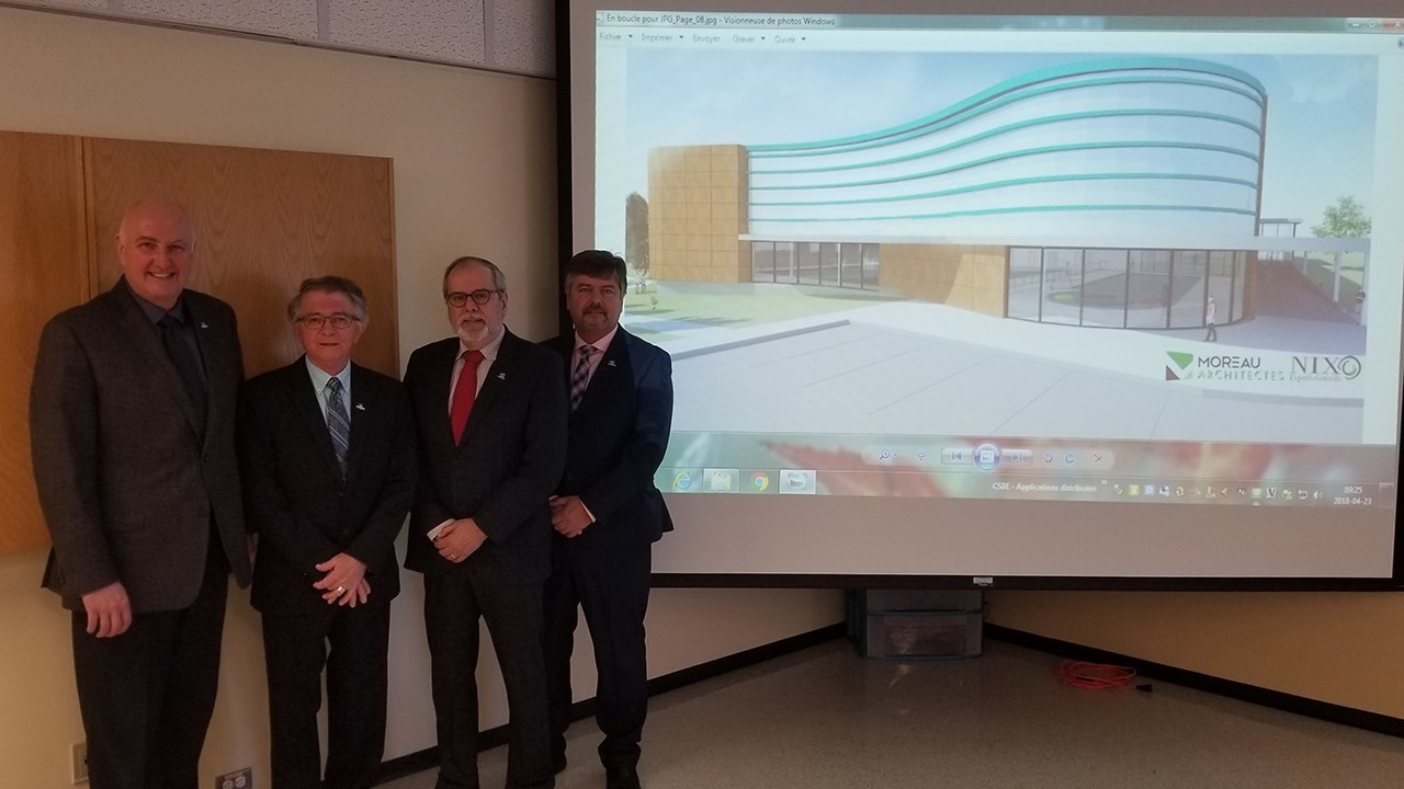 Normand Lessard, Charles-Henri Lecours, Claude Morin et Claude Poulin
