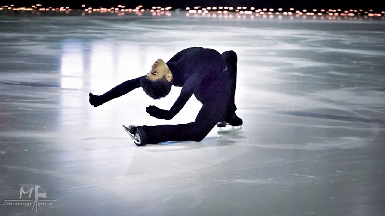 Édouard Tremblay, de Saint-Côme, fait maintenant du patinage artistique synchronisé.