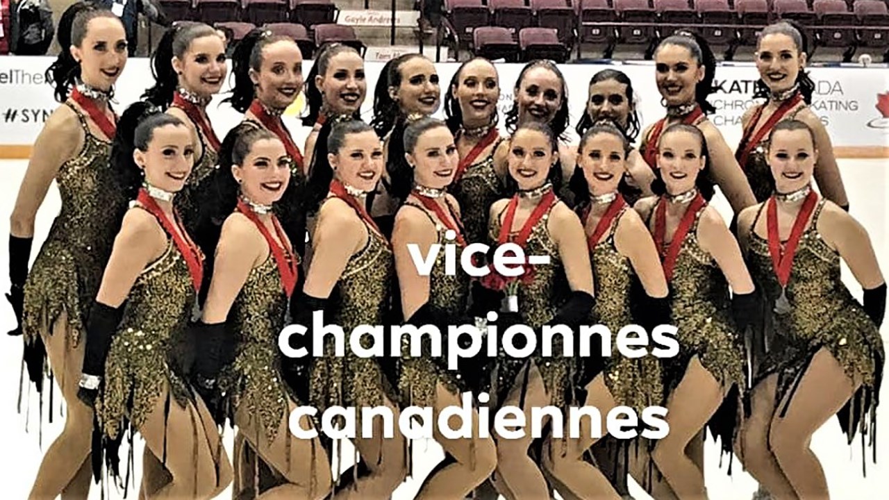 Les Suprêmes de Montréal, en patinage artistique synchronisé, ont été sacrées vice-championnes canadiennes.