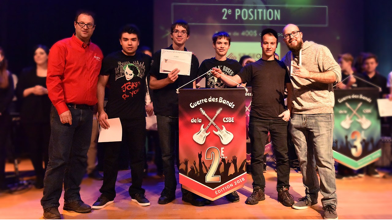 Marco Labrie (Saint-Georges Toyota), Johnny Faucher, Samuel Therrien, Ludovic Tessier, William Zachary et Pierre-Olivier Fortin (enseignant) 