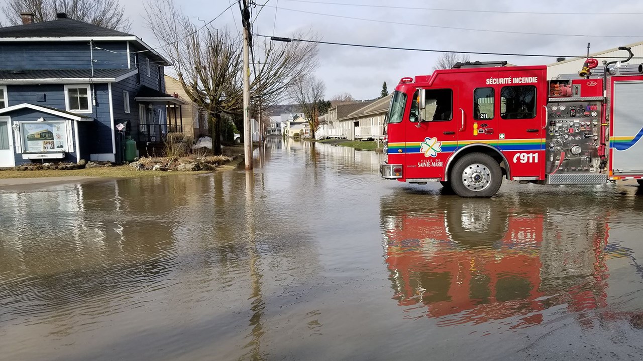 Inondations printanières : 75 résidences touchées à Sainte-Marie