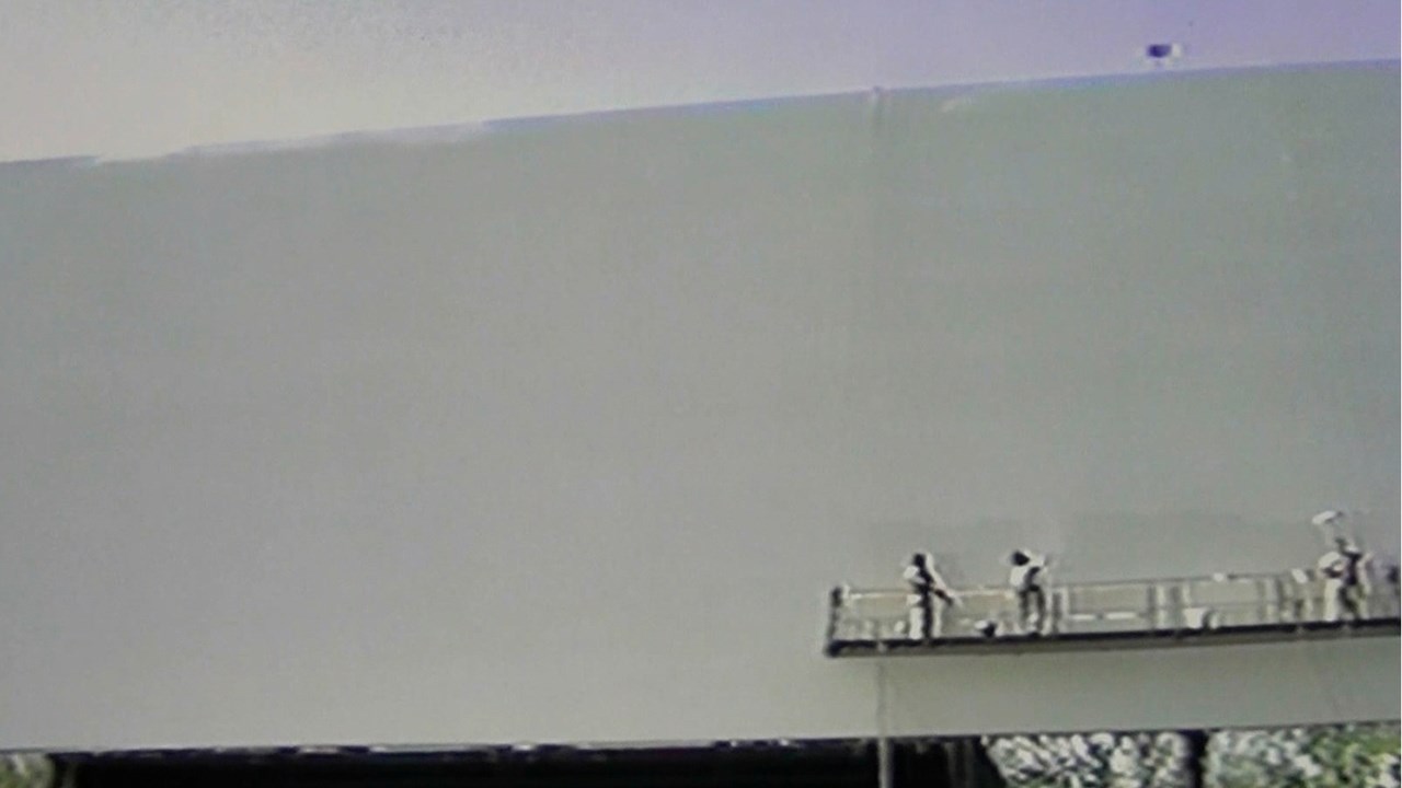 L'écran du ciné-parc de Saint-Georges en 1991.