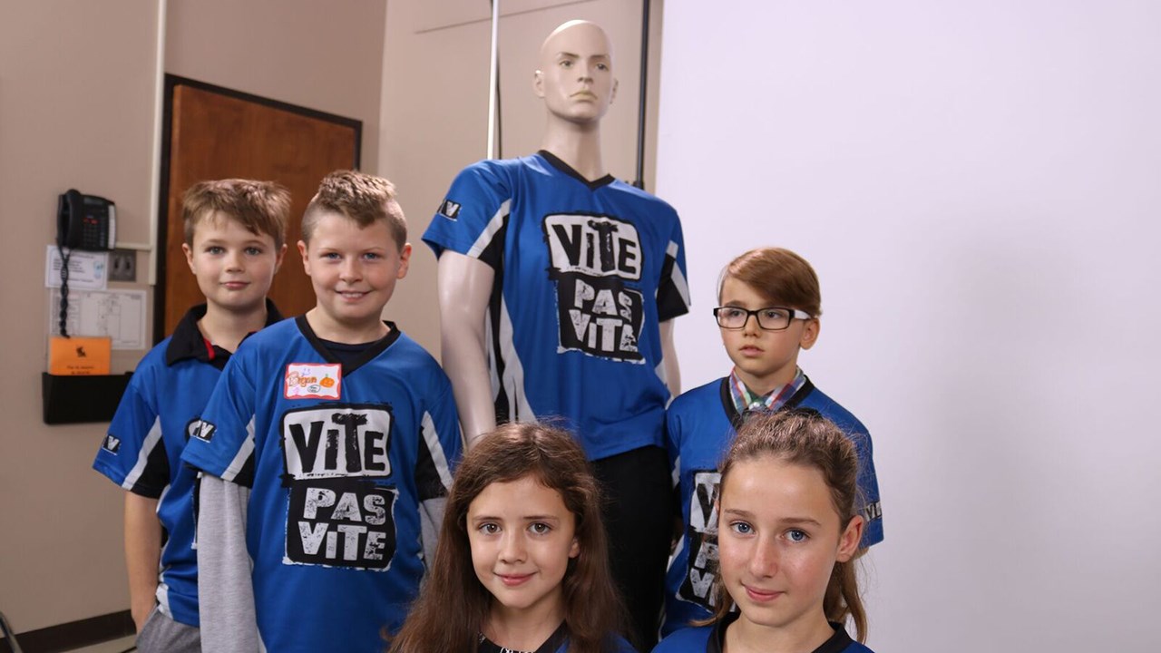 Les élèves de l'école Arc-en-Ciel en vedette à Radio-Canada