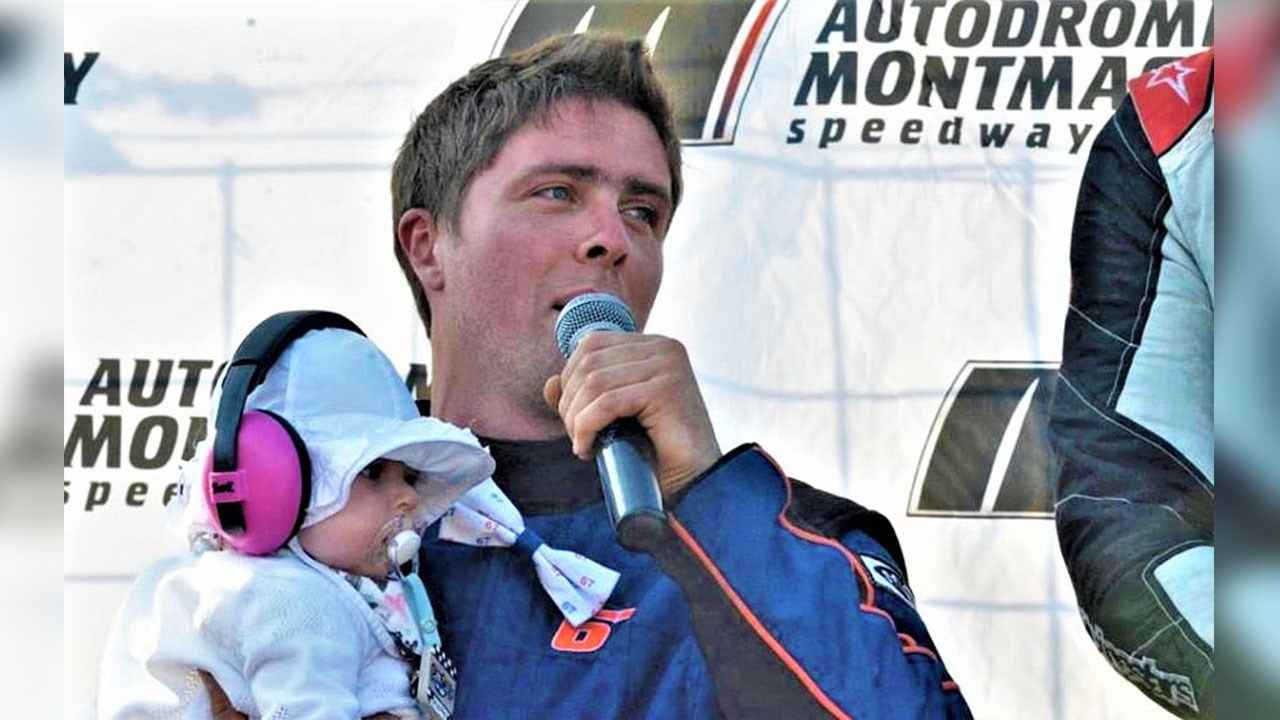 Le pilote automobile Dominic Jacques, de Vallée-Jonction.