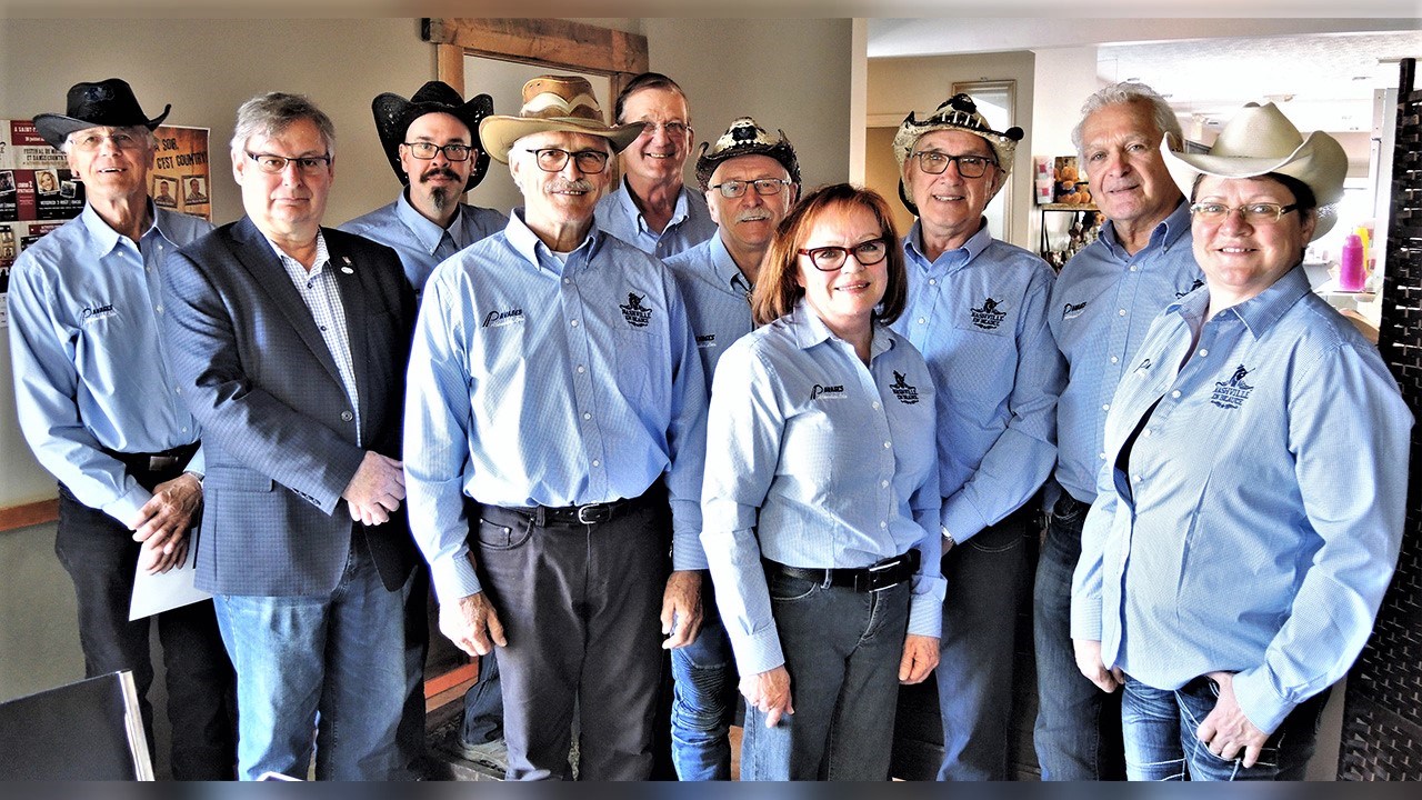 Le comité organisateur de la 11e édition du festival Nashville en Beauce, de Saint-Prosper, lors de la conférence de presse du mardi 8 mai 2018.