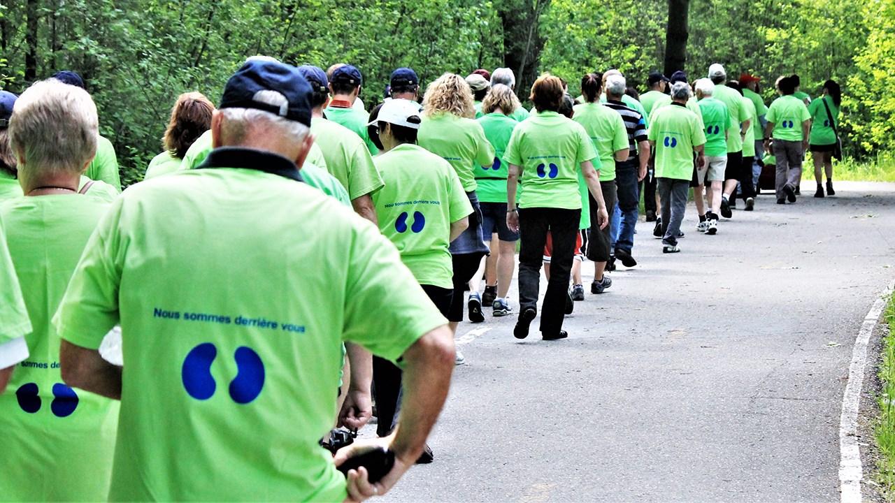 Une édition précédente de la Marche du rein de Saint-Georges.