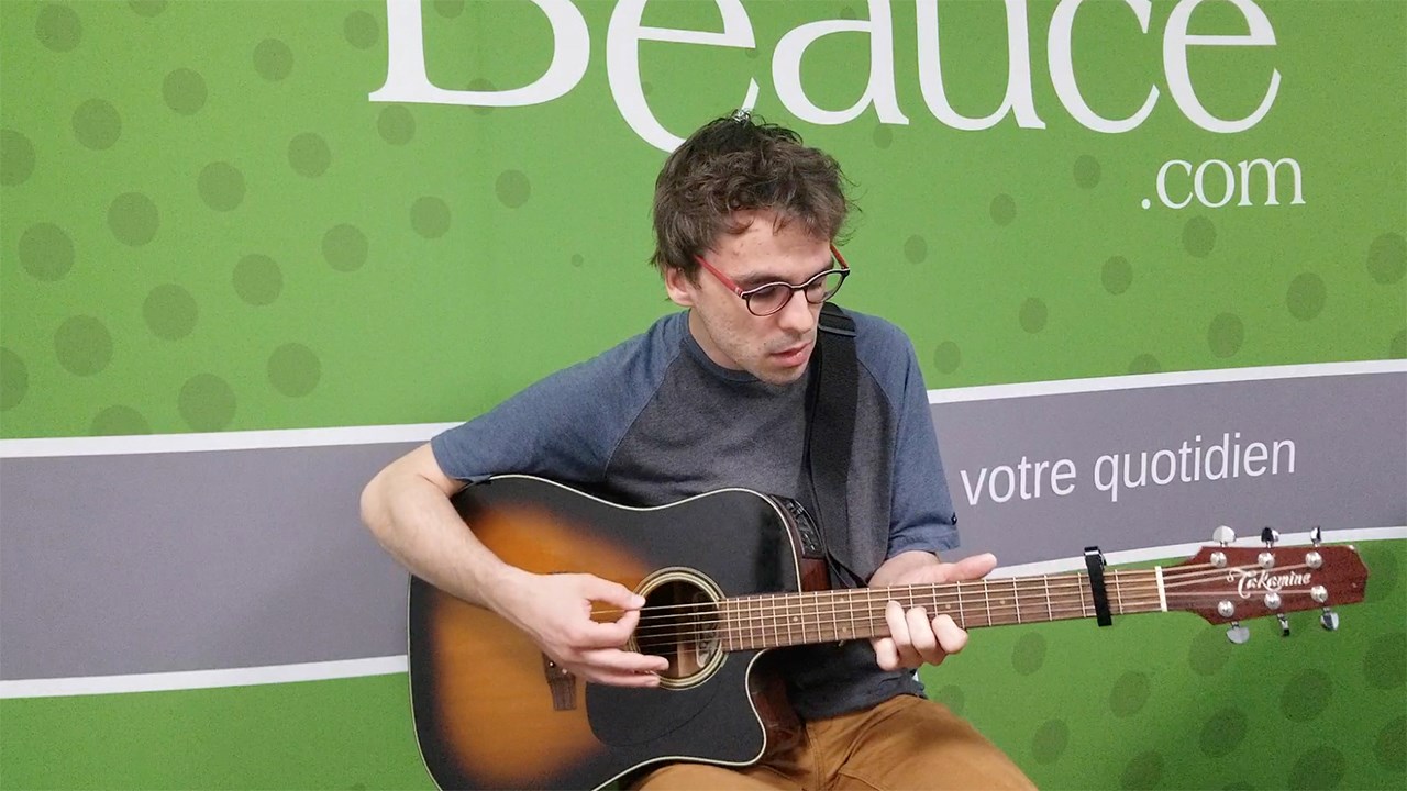 Olivier Lessard, auteur-compositeur-interprète originaire de la Beauce