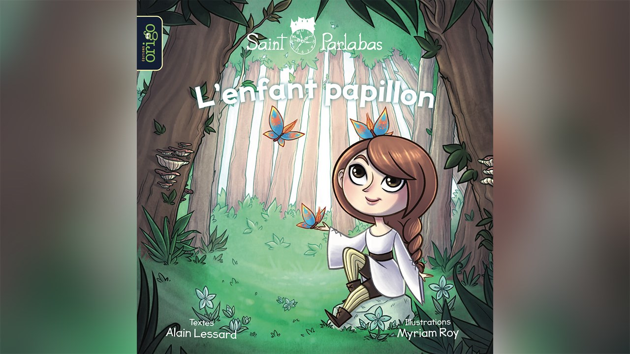 Le tome intitulé « L'enfant papillon » de la série Saint-Parlabas, écrite par Alain Lessard et illustré par Myriam Roy, est disponible en librairies et en ligne depuis le jeudi 26 avril 2018.