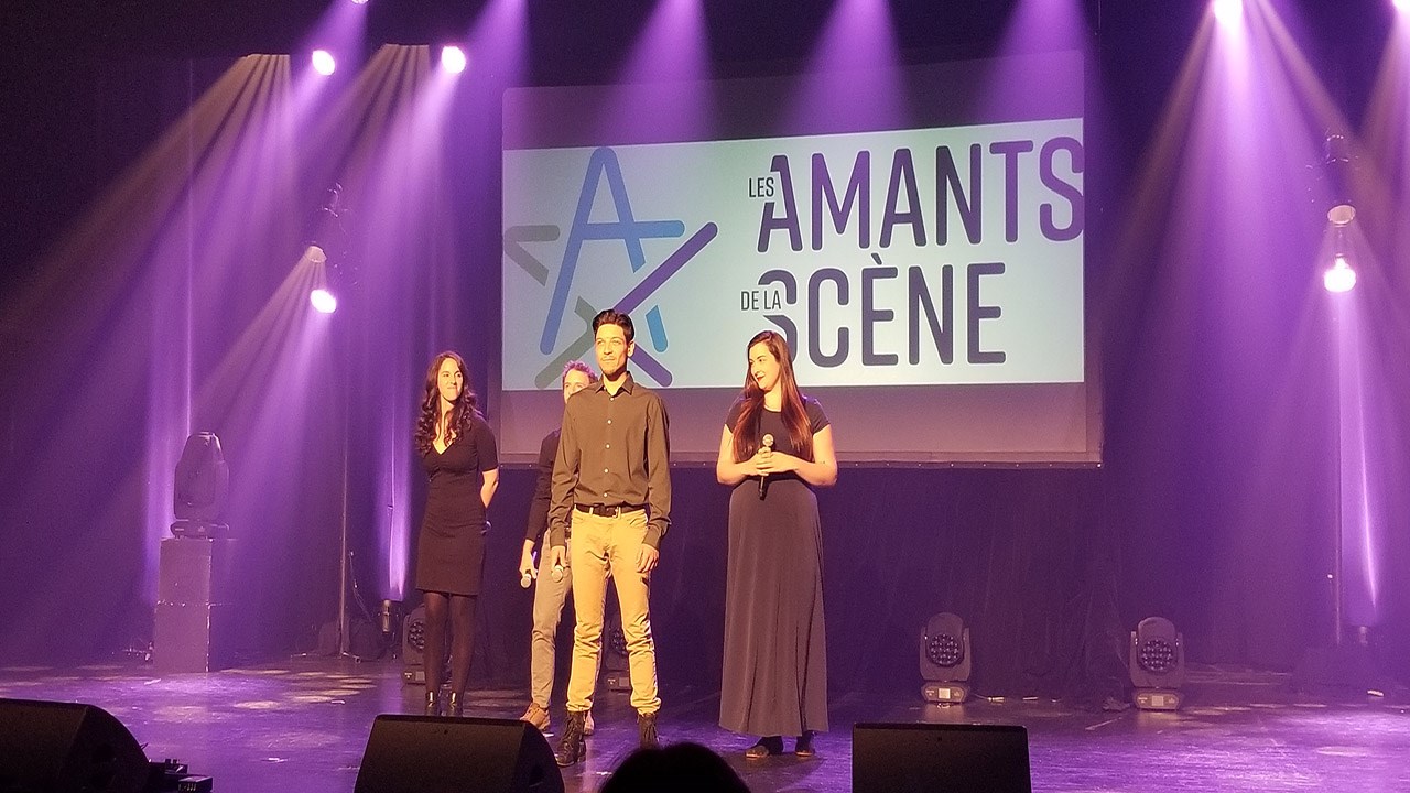 Quelques comédiens de la pièce « Amsterdam ».