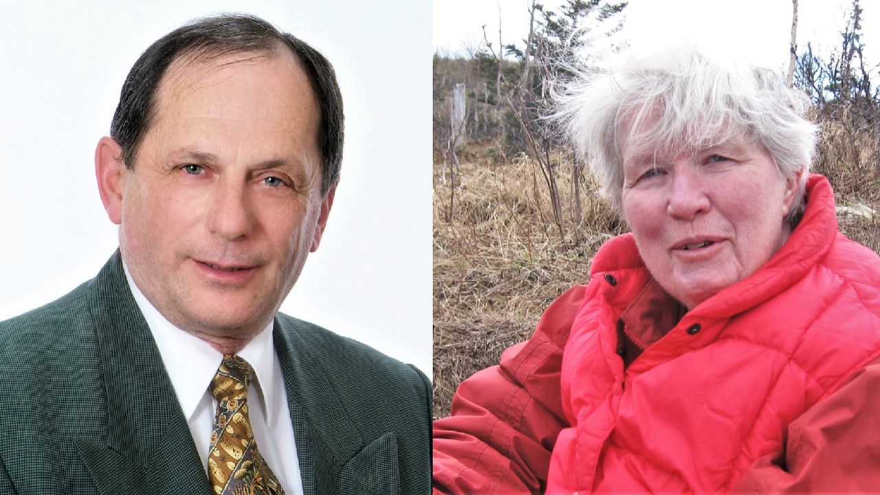 De gauche à droite : Daniel Carrier et Gisèle Lamoureux.