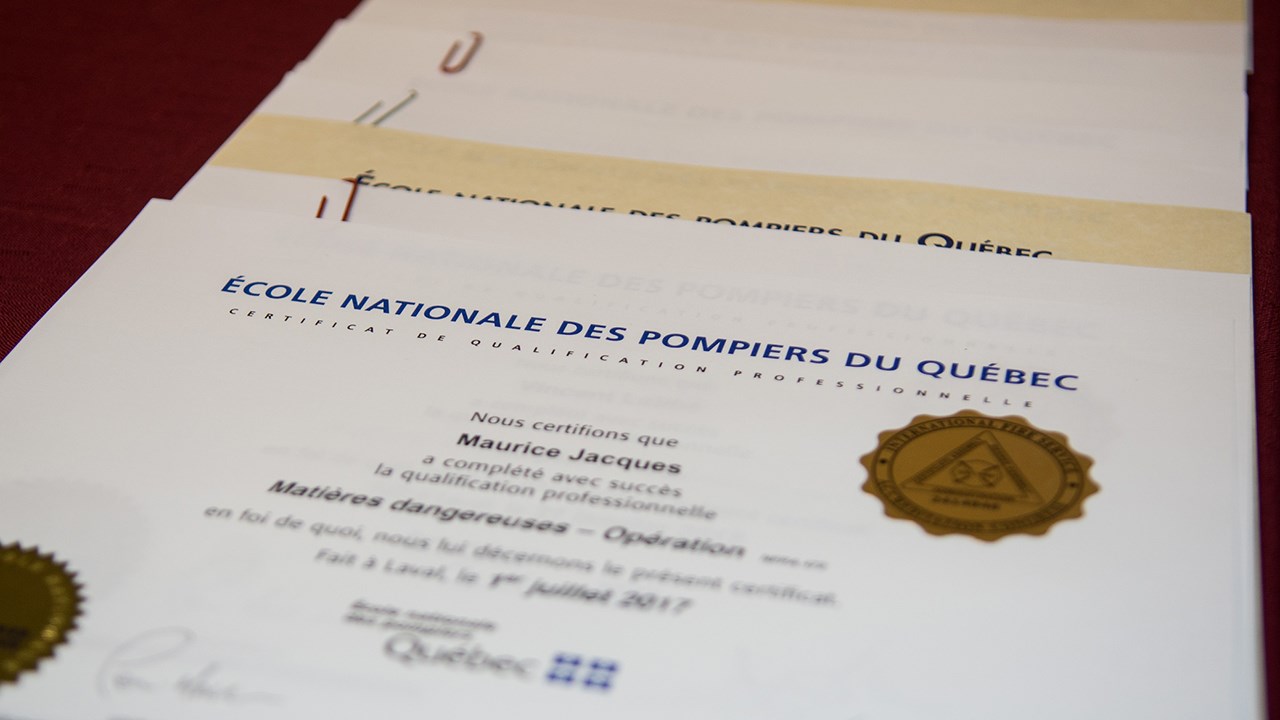 51 pompiers diplômés dans la MRC de La Nouvelle-Beauce