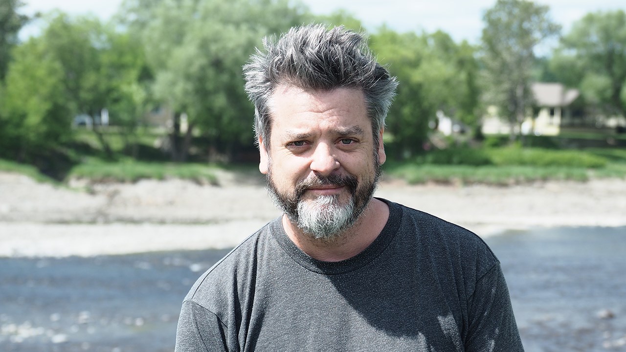 Portrait du sculpteur Stéphane Langlois.