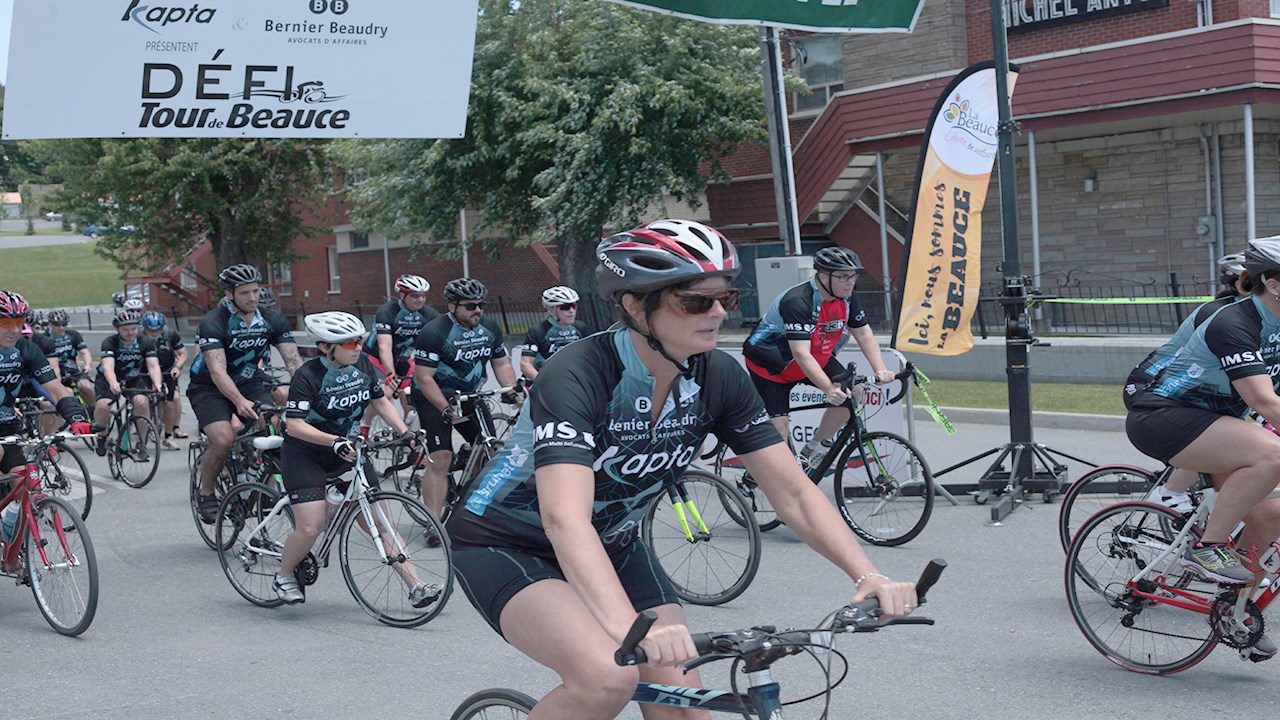 Le soleil était de la partie au 9e Défi du Tour de Beauce