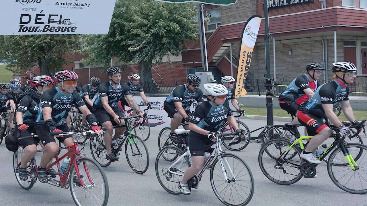Le soleil était de la partie au 9e Défi du Tour de Beauce