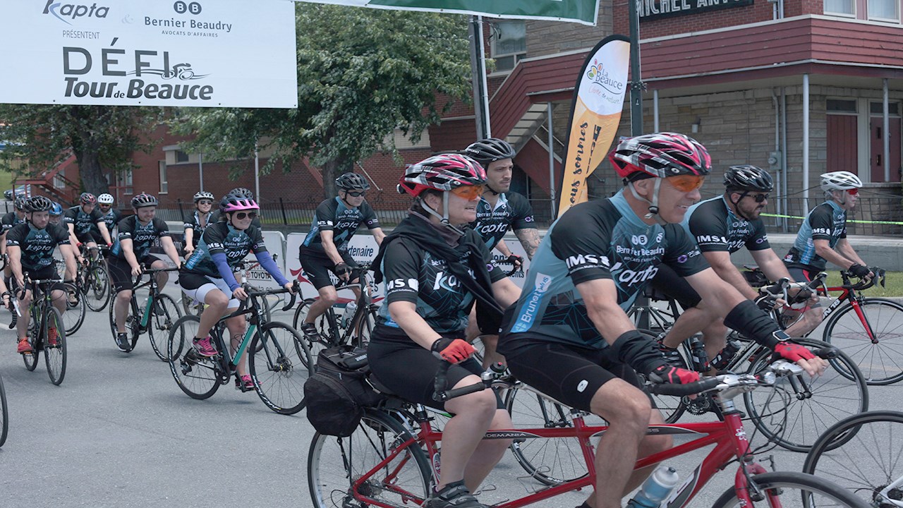 Le soleil était de la partie au 9e Défi du Tour de Beauce