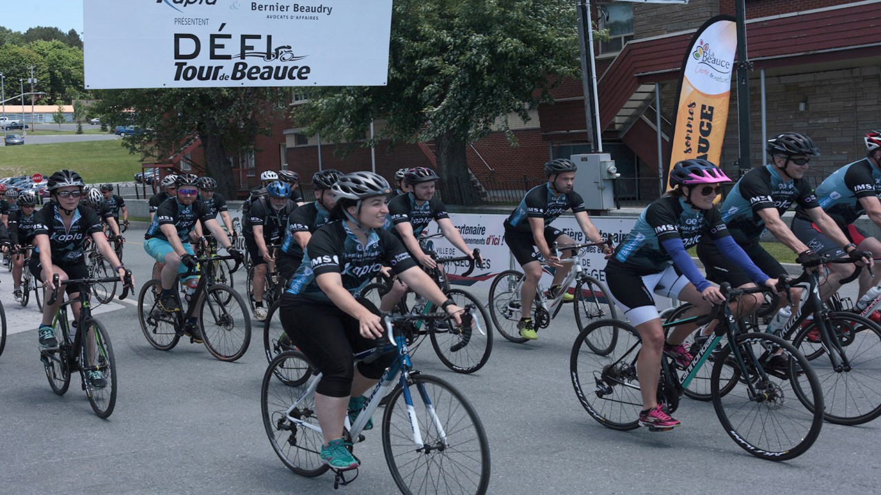 Le soleil était de la partie au 9e Défi du Tour de Beauce