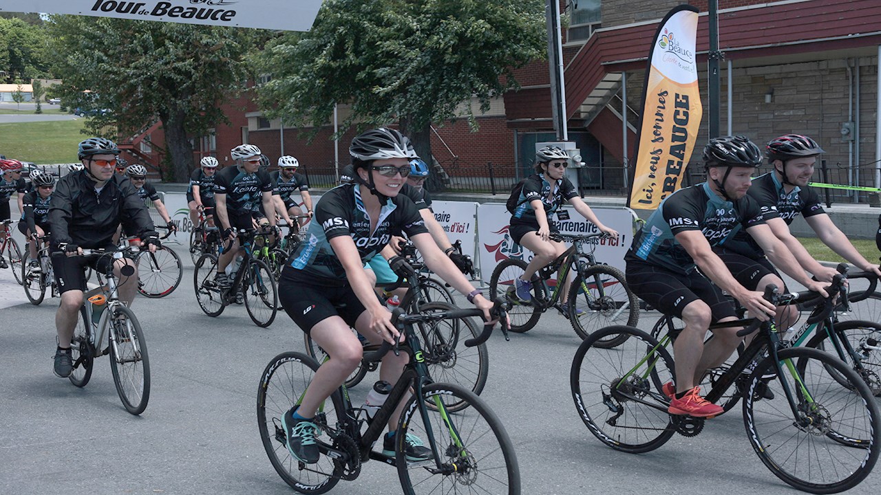 Le soleil était de la partie au 9e Défi du Tour de Beauce