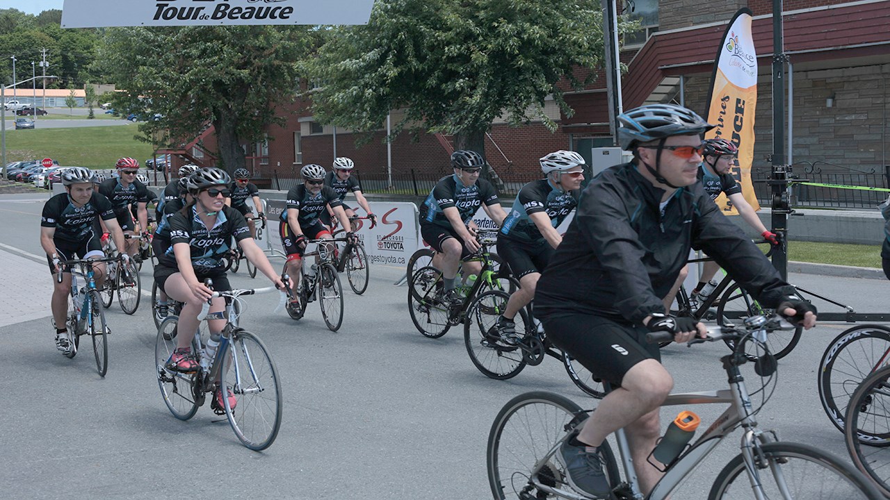 Le soleil était de la partie au 9e Défi du Tour de Beauce