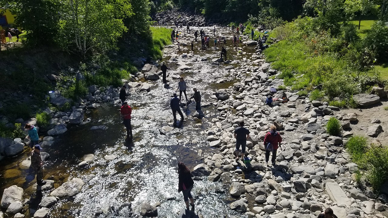Des milliers de truites pour la Pêche en ville au Parc des Sept-Chutes