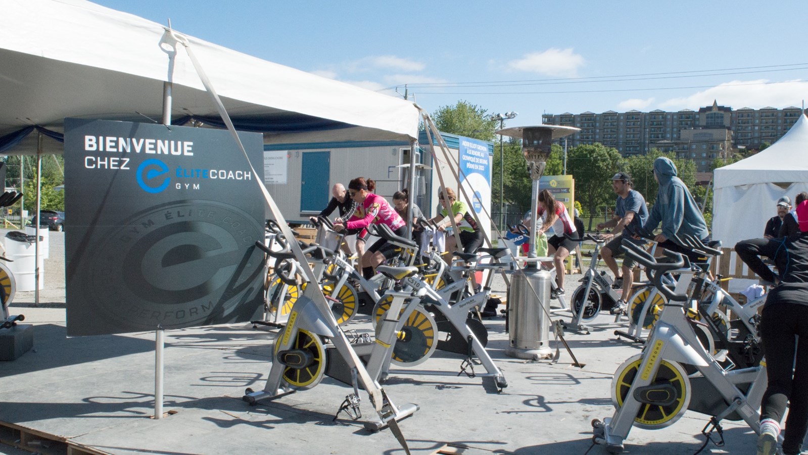 Une heure de spinning pour Éliot Grondin au Festival Sportif
