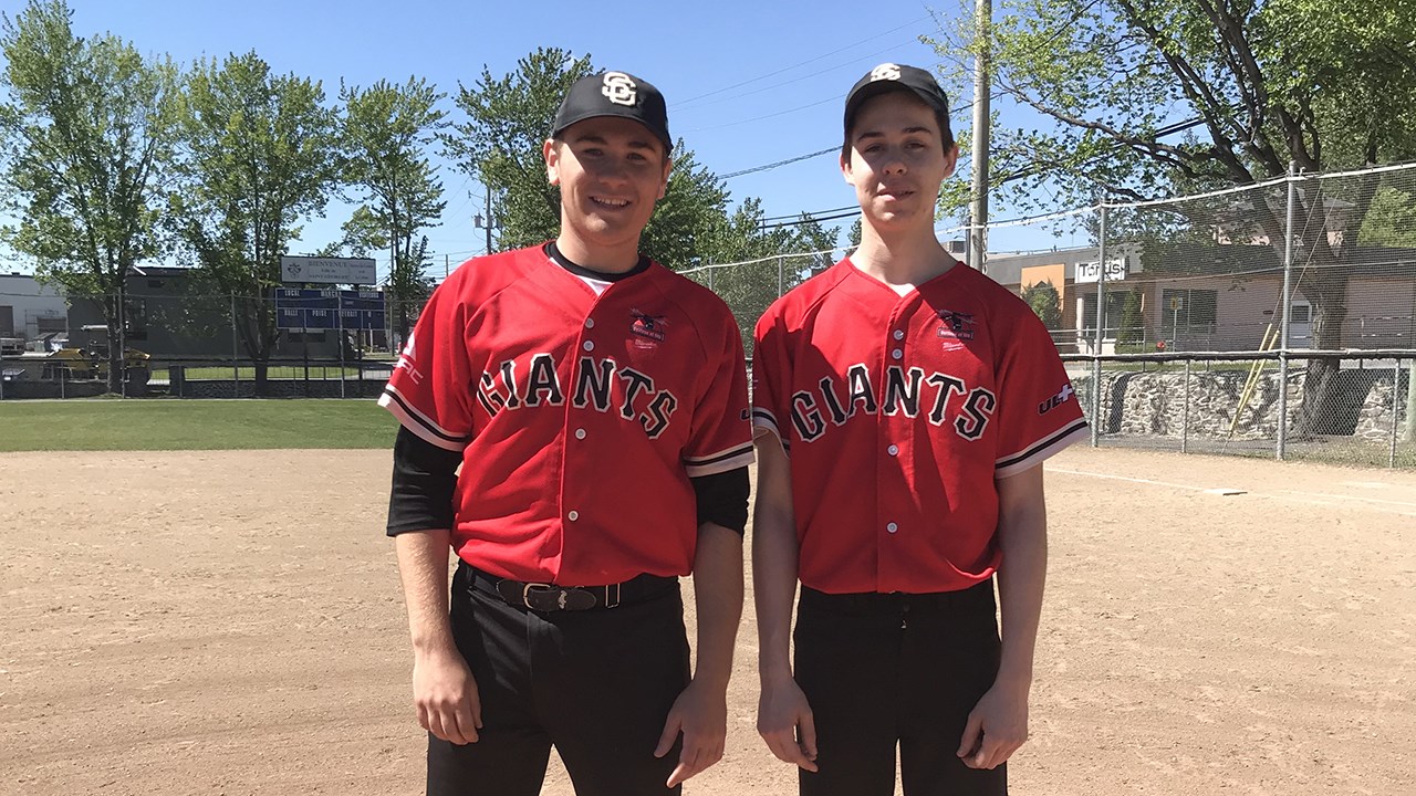 Nathan Fortin et Pavel Veilleux.