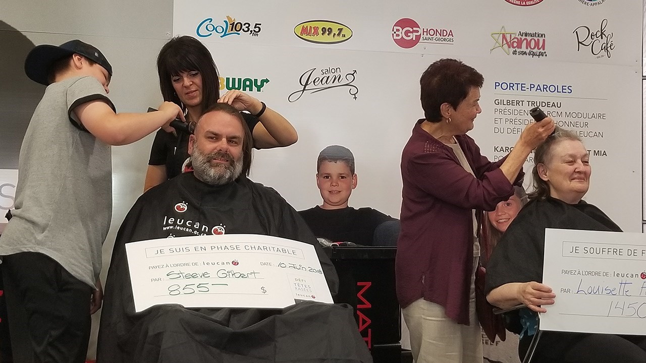 Une année record pour le Défi têtes rasées Leucan à Saint-Georges