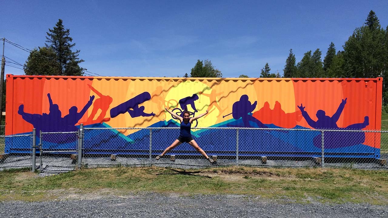 Une oeuvre d'art embellit le centre de ski de Saint-Georges